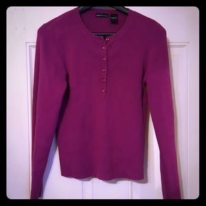 Henley style rib knit sweater from Victoria Secret